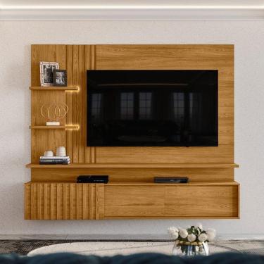 Imagem de Painel Bancada Suspensa Para Tv 60 Polegadas Atena - 7 Decor Cumaru