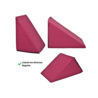 Imagem de Travesseiro Cunha de Encosto Apoio Anti Refluxo Para Repouso Leitura T