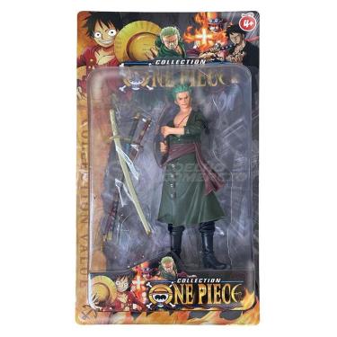 Imagem de Boneco Anime Action Figure One Piece 18cm - Roronoa Zoro