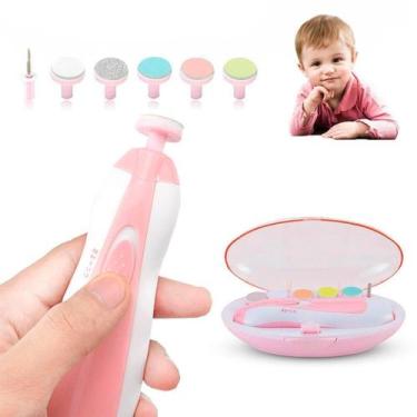 Imagem de Cortador Infantil Elétrico Unhas Estilo Cor Marrom E 6 Refis - Relet