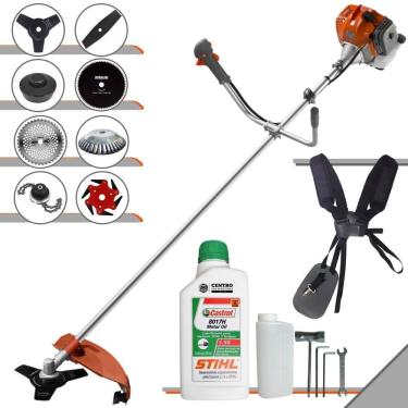 Imagem de Roçadeira Tekna Rl520acntk + 6 Facas + Escova + óleo Stihl