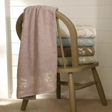 Imagem de Kit 2 Toalha de Banho KazzaVip Felpuda 100% Algodão Guadalupe 72cmx150