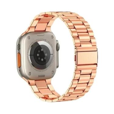 Imagem de Pulseira De Metal Em Aço Inoxidável Para Apple Watch 44mm 45mm 38-42-4