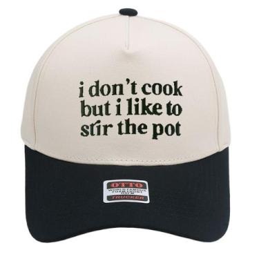 Imagem de Boné de beisebol Trucker Algodão Bordado em Dois Tons Unissex - Yiweis