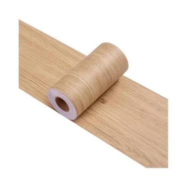 Imagem de Fita Adesiva Com Textura De Madeira Realista De 5M Para Renovação De P
