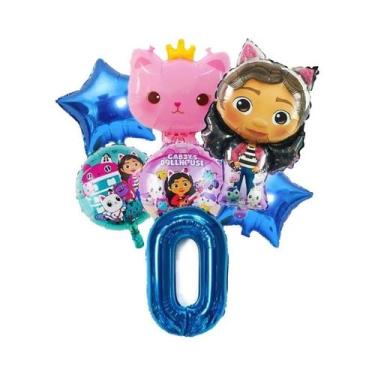 Imagem de Conjunto De Balões Gabby Dollhouse Para Meninas, Decoração De Festa De
