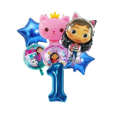 Imagem de Conjunto De Balões Gabby Dollhouse Para Meninas, Decoração De Festa De