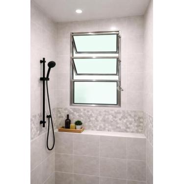 Imagem de Vitro Basculante Alumínio Brilhante 1 Seção 60X40 Brecorimo