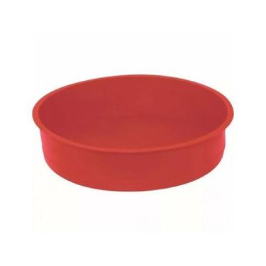 Imagem de Forma para Bolo em Silicone Redonda Vermelha - TENTACAO SANTOS