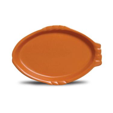 Imagem de Travessa Peixe Nova Imagem Cerâmica Tijolo Mate 450ml - 1 Peça