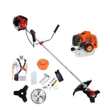 Imagem de Roçadeira Lateral A Gasolina Cortador De Grama 58Cc - Nakasaki