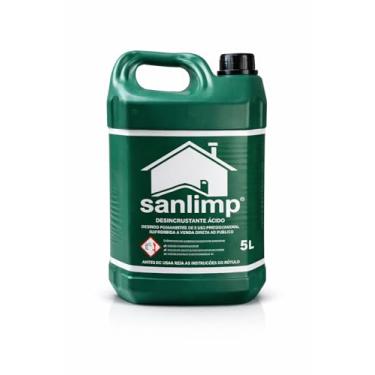 Imagem de Sanlimp Limpa Piso Concentrado 5L Limpeza Profunda de Pedras, Cerâmicas e Vasos Sanitários, Removedor de Cimento e Rejunte Pós-Obra