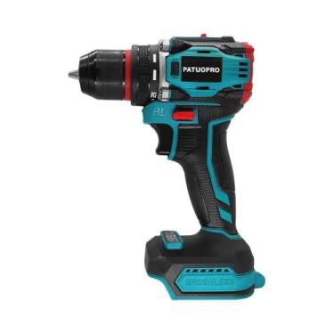 Imagem de Furadeira Elétrica Sem Fio De 10mm Com 2 Velocidades E Mandril Metálic