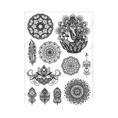 Imagem de Adesivo De Tatuagem Temporária À Prova d'Água Com Design De Borboleta 