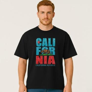 Imagem de Camiseta Oversized Masculina REPUBLICA DA CALIFORNIA Exclusiva Algodão Premium-Masculino