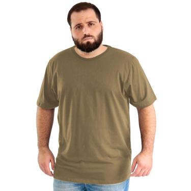 Imagem de Camiseta Masculina Plus Size - Básica Lisa-Masculino