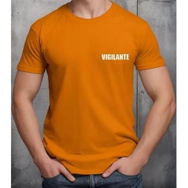 Imagem de Camiseta Camisa Adulto Feminina Masculina Algodão Uniforme Vigilante V