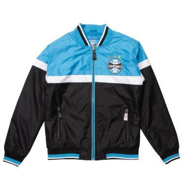 Imagem de Jaqueta Bomber Lotus Grêmio Juvenil Escudo Zíper Turquesa-Masculino
