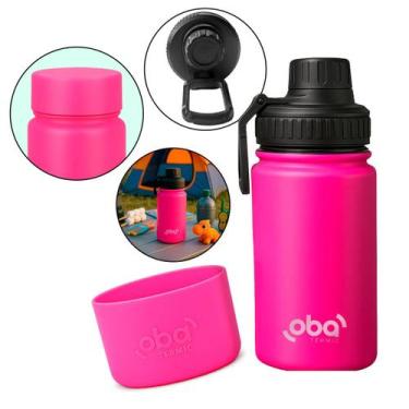 Imagem de Garrafa Térmica Infantil Inox 350ml com Capa Protetora - Nilo-imports