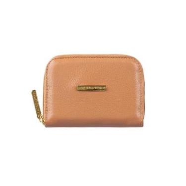 Imagem de Carteira feminina pequena de couro liso Kiara-Feminino