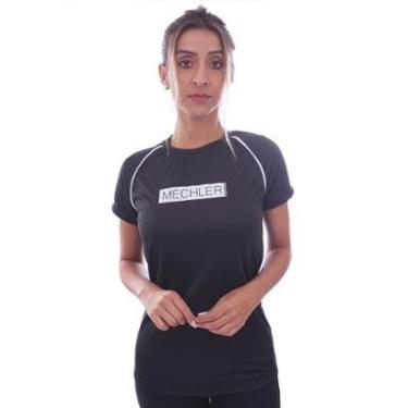 Imagem de Camiseta Feminina Raglan Proteção UV 50 Academia Verão Adulto Esporte Mechler-Feminino