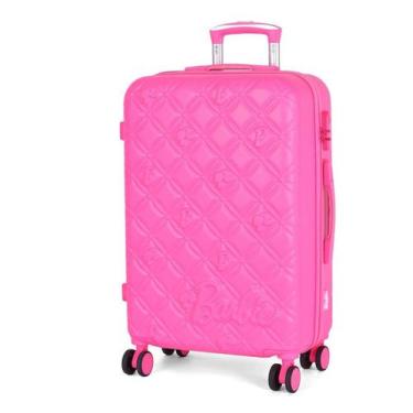 Imagem de Mala Pequena Para Viagem De Bordo Abs 360 Barbie Luxcel - Pink