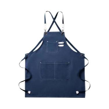 Imagem de Avental De Lona Impermeável Com Alça Ajustável, Fácil De Limpar, Ideal