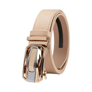 Imagem de Cinto De Couro Masculino De Alta Qualidade Com Fivela Automática, Faix