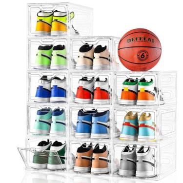 Imagem de Organizador de armazenamento de sapatos Stebopum, kit com 12 caixas tr