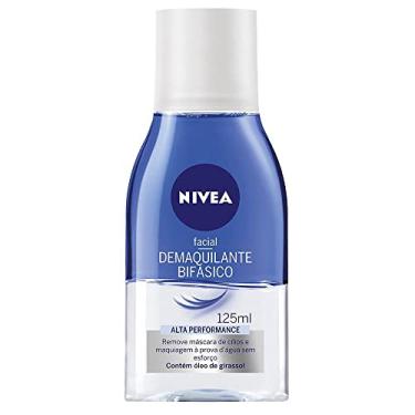 Imagem de NIVEA Demaquilante Bifásico 125ml, Remove Maquiagem à Prova D'água, Protege Cílios, Gentil com a Pele