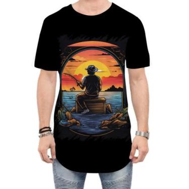 Imagem de Camiseta Longline Pesca Esportiva Pôr do Sol Peixes 20 - Kasubeck Stor