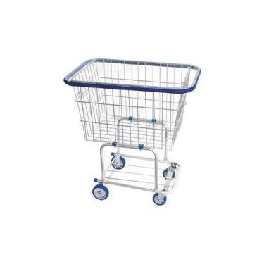 Imagem de Kit 2 Carrinhos De Compras Para Condomínio 140 Litros - PREMIUM