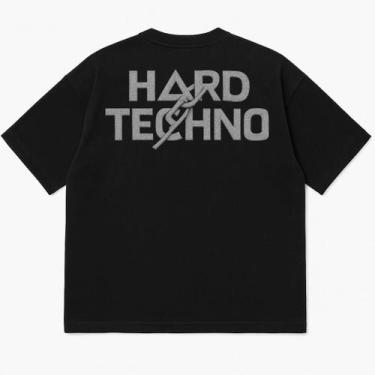 Imagem de Camiseta Oversized Premium 100% Algodão com Estampa DTF - AFTER, Preto