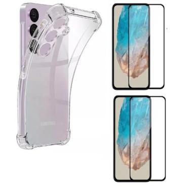 Imagem de Capa Capinha Case + 2 Peliculas vidro 3D Samsung Galaxy M35 - KRAMAC
