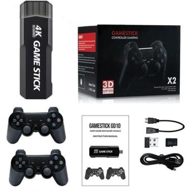 Imagem de Game Stick 4k Retro Gd10 35.000 Jogos 2 Controles Sem Fio Original