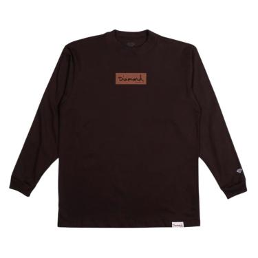Imagem de Camiseta Diamond Box Logo M/L Marrom-Masculino