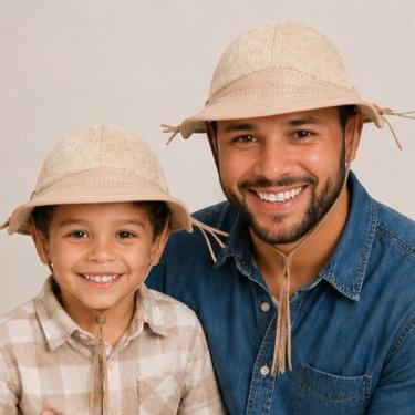 Imagem de Chapéu de Couro com Pelo Nordestino Vaqueiro Cangaceiro Dominguinhos L