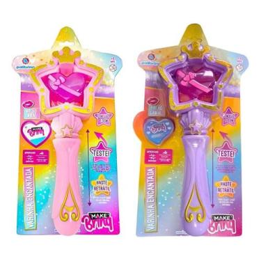Imagem de Kit Beleza Infantil MK31 Roxa Acessórios Criativos para Meninas 4 Anos