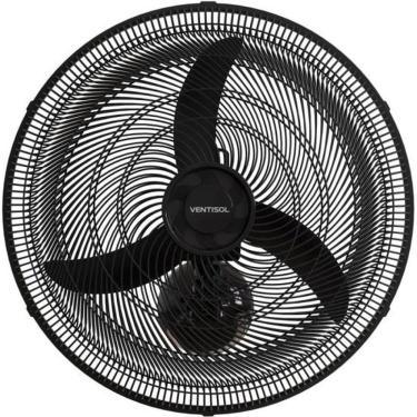 Imagem de Ventilador de Parede Ventisol 130W Hélice 50cm Preto New 220V para Uso Comercial