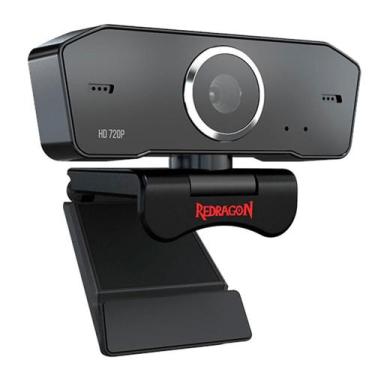 Imagem de Webcam Redragon Streaming Fobos 2, HD 720p, 2 Microfones, Redução de R