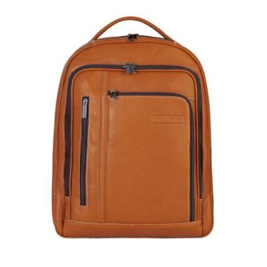 Imagem de Mochila de couro executiva Connect - Vira Vento, Caramelo