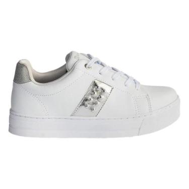 Imagem de Tênis ramarim flatform feminino 2593121, Branco, Prata, 35