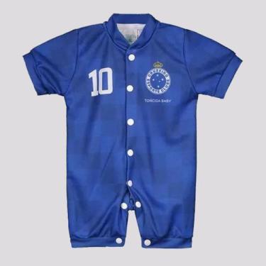 Imagem de Macacão Cruzeiro Curto Azul e Branco - Torcida Baby, M