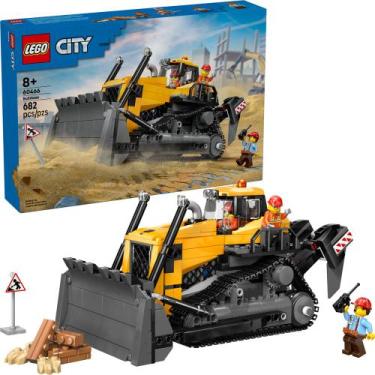 Imagem de Lego City Trator de Esteira Amarelo 60466 com 682pcs