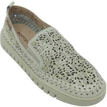 Imagem de Sapato Bottero Feminino com Recortes em Laser Cor:Off WhiteTamanho:37G