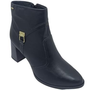 Imagem de Bota Dakota Feminina Casual com Peça Metalizada, Vertuo preto, 38