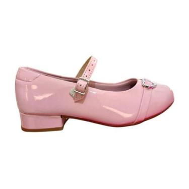 Imagem de sapato molekinha boneca verniz casual salto baixo, Rosa, 34