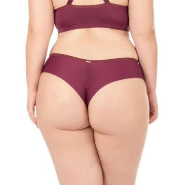 Imagem de Calcinha Fio Dental 2Rios 22002 Plus Size, 54, Chocolate