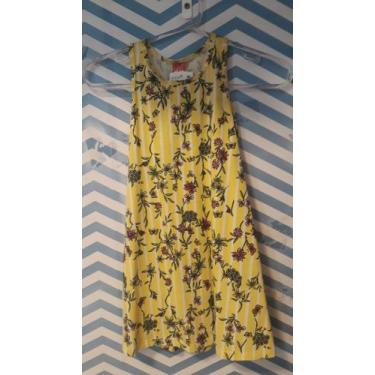 Imagem de Vestido feminino infantil floral amarelo tamanho 6 cor 3100 ref: 25119