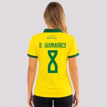 Imagem de Polo Brasil Penta Feminina Amarela 8 B. Guimarães, P